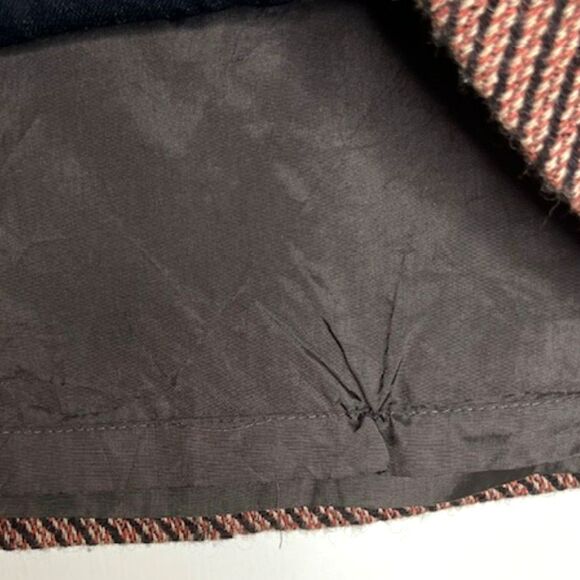 ANN TAYLOR PETITES WOOL BLEND PENCIL SKIRT DIAGONAL ZIPPER POCKETS SIZE 0P - Picture 5 of 9